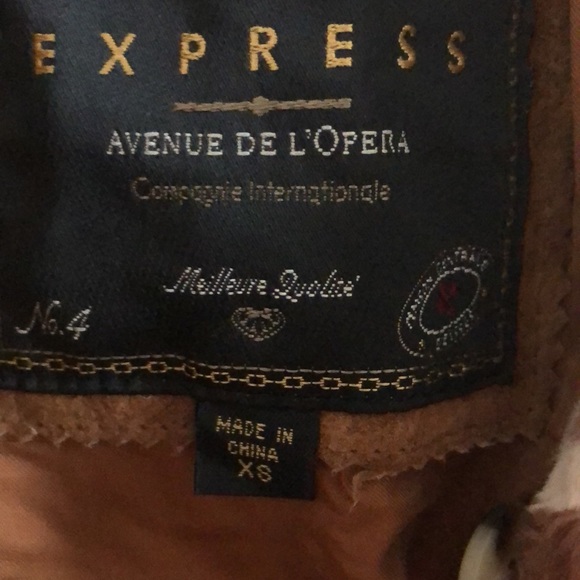 Express Leather Colorblock Sleeveless Vest - Picture 5 of 6